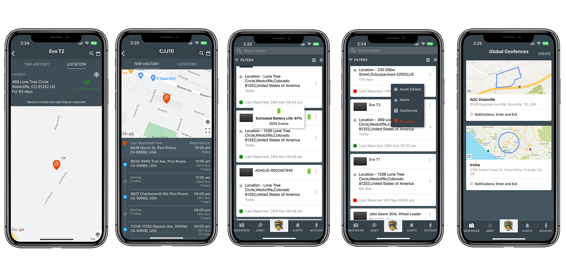 Mobile Monitoring - Mobile App - Ryken GPS